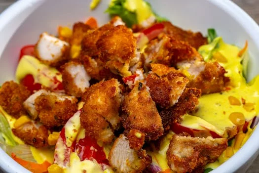 crispy chicken ranch salad