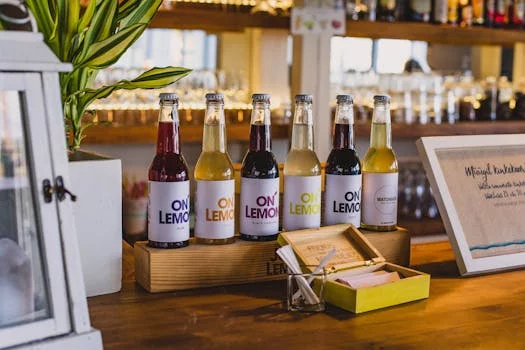 craft soda selection bottles