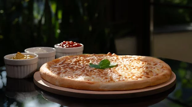 classic ranch pizza with herbs